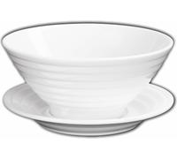 Wilmax bol & soucoupe, 15 cm, 545 ml, lot de 3, WL-991146/AB