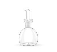Wilmax - Bouteille d'huile en verre - 500 ml - Anti-fuite - Avec couvercle en bambou - Bouteille d'huile à remplir - Anti-gouttes - Pour la maison - Pour les restaurants