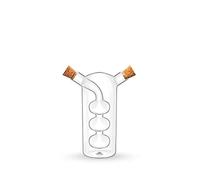 Wilmax - Bouteille en verre 2 en 1 pour vinaigre et huile - Ensemble de distributeur d'huile en 2 parties - 300 ml / 60 ml - Distributeur de vinaigre - Bouteilles à remplir