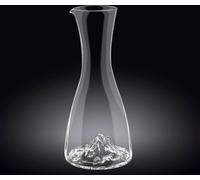 Wilmax Carafe 1000 ml en verre cristallin avec design de montagne WL-888369/1C