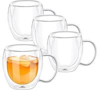 Wilmax Double Wall Mug Set 4 pièces 500 ml verre résistant à la chaleur WL-888749/A4