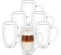 Wilmax Double Wall Mug Set de 6 pièces 300 ml résistant à la chaleur WL-888740/A6