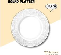 Wilmax England Assiette de service ronde, 30,5 cm, Porcelaine, WL-880118/1C