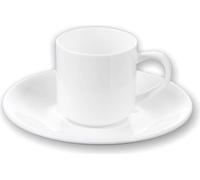 Wilmax Ensemble de tasses à café avec soucoupes 90 ml, lot de 2 - WL-993007/2C