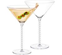 Wilmax Ensemble de verres à Martini 200 ml en verre cristallin WL-888106/2C