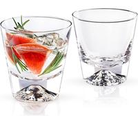 Wilmax Ensemble de verres à whisky en cristal, 250 ml, 2 pièces - WL-888056/2C