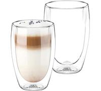 Wilmax Lot de 2 verres à double paroi 500 ml résistant à la chaleur WL-888735/A2
