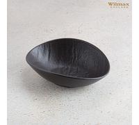 Wilmax Oval Bowl en porcelaine, 30 x 19,5 x 7 cm, noir, WL-661121/A
