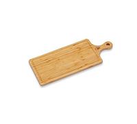 WILMAX - PLANCHE DE SERVICE LONGUE AVEC POIGNÉE 66 X 20 CM - Plateau en bois - en bambou- Planche à découper - Plateau à fromage - Cloche à fromage - Planchette pour le petit-déjeuner, de cuisine