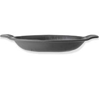 Wilmax - Plat à four ovale - 28 x 16 cm - Noir - WL-661146/A