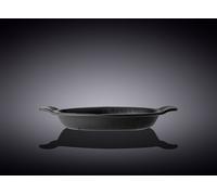 Wilmax plat à four rond en porcelaine 800 ml noir WL-661143/A