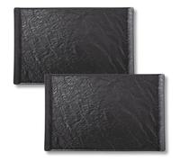 Wilmax - Plat de service en porcelaine - Lot de 2 pièces - Imitation pierre naturelle - Pour sushis, charcuterie, fromage - Résistant aux rayures - Lavable au lave-vaisselle - Idée cadeau - Noir