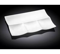 Wilmax plat de service, rectangulaire à bords incurvés 30 x 20 cm WL-992598/A