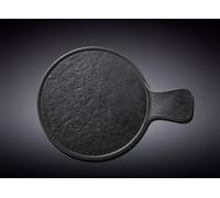 Wilmax Plateau de service avec poignée, Rond, 30,5 x 21,5 cm - WL-661137/A