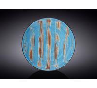 Wilmax Porzellan Assiette à dessert, ronde, bleue, 23 cm - WL-668613/A