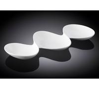 Wilmax Porzellan Assiette de service, ronde, 37 cm, 3 compartiments, WL-992416/A