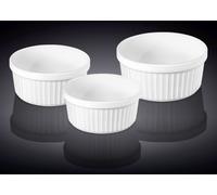 Wilmax Ramekin Set - 3-Pièces - Plats allant au four - Blanc - WL-996122/3C