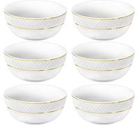 Wilmax saladier avec lignes dorées, 12 cm, set de 6, WL-880102366/A6