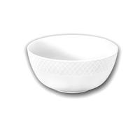 Wilmax - Saladiers - 2 pièces - Porcelaine - Blanc - Élégant - Motif en relief - Pour les snacks - Résistant aux rayures - Lavable au lave-vaisselle - Idéal en lot - Coffret cadeau - À offrir