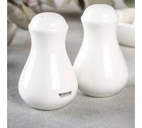 Wilmax salière et poivrière, Porcelaine, 4 pièces, Blanc, WL-996066/SP