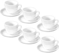 Wilmax set de tasses & soucoupes, 75 ml, set de 6, WL-993173/AB6