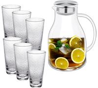 Wilmax set de verres à boisson & 1 carafe, 6, WL-888211/A-888630/A6
