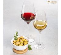 Wilmax set de verres à vin 800 ml, cristallin - WL-888102/2C