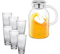 Wilmax set de verres & carafes, 6 verres & 1 carafe, WL-888214/A-888629/A6
