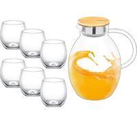 Wilmax set de verres & carafes, 6 verres & 1 carafe, WL-888216/A-888639/A6