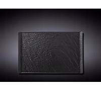 Wilmax SlateStone Assiette rectangulaire Noir 29.5 x 14.5 cm WL-661109/A