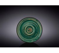 Wilmax Soucoupe en porcelaine, 15 cm, Collection Spiral Green, WL-669536/B