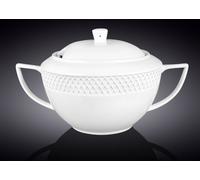 Wilmax soupière avec couvercle 2800 ml en porcelaine, ovale, blanc, WL-880101511/A