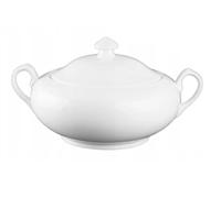 Wilmax - Soupière avec couvercle - 2800 ml - Vase en porcelaine - blanc - Soupière résistante à la chaleur - Soupière pour servir la soupe ou les plats uniques - Lavable au lave-vaisselle
