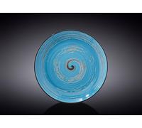Wilmax Spiral Assiette en porcelaine 20 cm, Bleue - WL-669612/A