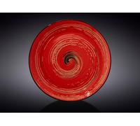 Wilmax SPIRAL Assiette ronde 25 cm rouge anti-rayures WL-669214/A