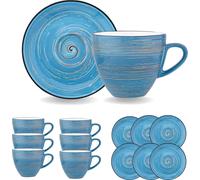 Wilmax Spiral Tasses & Soucoupes Lot de 6 300 ml WL-669636/AB6