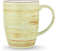 Wilmax SPIRAL Tasses | WL-669137/A6 | Lot de 6 | 460 ml | Tasses en porcelaine | Couleur vert tendre