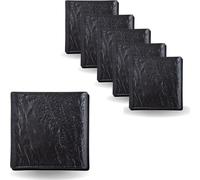 Wilmax Square Plate SlateStone Set - Pack de 6, Noir WL-661104/A6