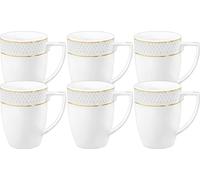 Wilmax tasse avec lignes dorées, 450 ml, set de 6, WL-880102432/A6