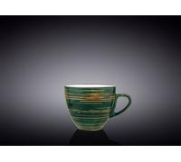 Wilmax Tasse en porcelaine 190 ml, Vert, Spiral Design WL-669535/A