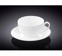 Wilmax Tasses & soucoupes à thé Set de 6 pièces en porcelaine 250 ml WL-993000/6C