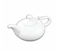 Wilmax - Théière OLIVIA - en porcelaine - Contenance : 450 ml - Théière pour café et thé - Élégante - Résistante aux rayures - Lavable au lave-vaisselle et au micro-ondes - Ergonomique - Blanche