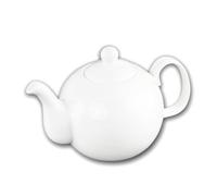 Wilmax - Théière OLIVIA - en porcelaine - Pour le café - Pour le thé - Élégante - Résistante aux rayures - Lavable au lave-vaisselle - Compatible micro-ondes - Ergonomique - Contenance : 2150 ml