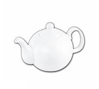 Wilmax - Théière OLIVIA - Théière en porcelaine - Contenance : 500 ml - Petite théière - Théière pour café et thé - Pour le micro-ondes - Pour la maison - Idée cadeau - Blanc