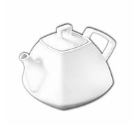 Wilmax - Théière OLIVIA - Théière en porcelaine - Pour le café - Pour le thé - Élégante - Résistante aux rayures - Lavable au lave-vaisselle - Micro-ondes - Ergonomique - Contenance : 1050 ml