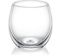 Wilmax - Verres en verre - 310 ml - Lot de 6 - Verres pour eau, jus, limonade, thé, café glacé, cocktails - Verres à eau - Verres à jus - Lavables au lave-vaisselle