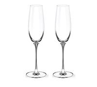 Wilmax Verres à vin mousseux, lot de 2-260 ml - Verres à champagne - Verres en cristal - Verres à boire - Verre à champagne - Coupes à champagne - Verres à vin mousseux - Flûtes à champagne