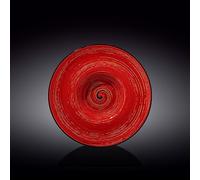 Wilmax WL-669225A Assiette Plaque Profonde Ronde en Porcelaine Rouge Diamètre 24 cm Capacité 200 ml