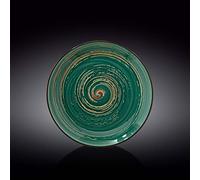 Wilmax WL-669514/A Assiette ronde en porcelaine Vert Diamètre 25,5 cm