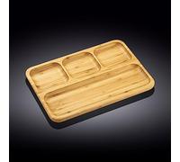 Wilmax WL-771222A Assiette de service en bambou rectangulaire 33 cm x 23 cm